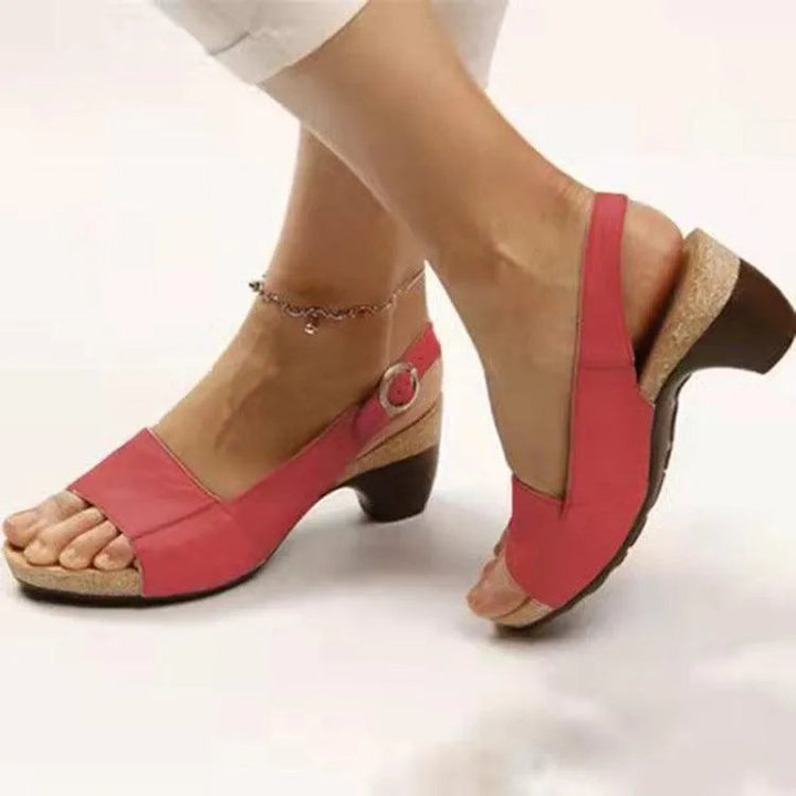 W&W Mode | Damen Sandalen mit Blockabsatz