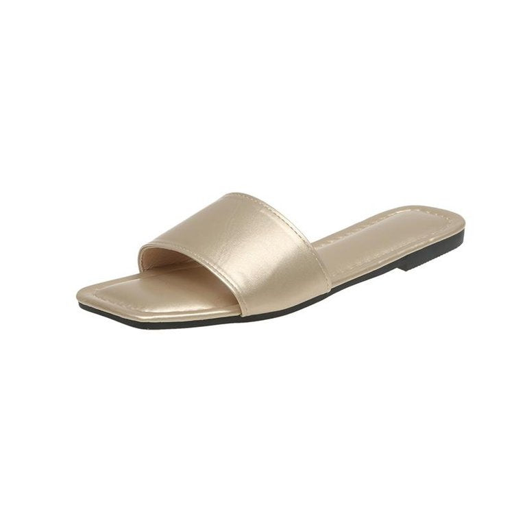 Damen Offene Zehentrenner-Pantoletten mit elegantem Design W&W Mode