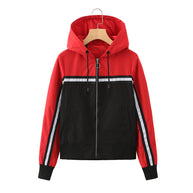 Damen sportliche Jacke mit modernen Streifenelementen WW