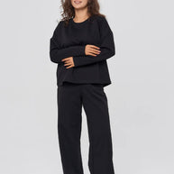 Damen Bequemes Freizeit-Loungewear-Set mit weitem Schnitt WW