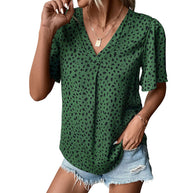 Damen Bluse mit lockerem Schnitt und voluminösen Ärmeln WW
