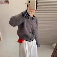 Damen Strickjacke mit eleganten Knopfdetails und hübschem Muster WW