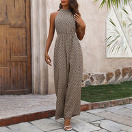 Damen Jumpsuit mit elegantem Schnitt und modischem Muster W&W
