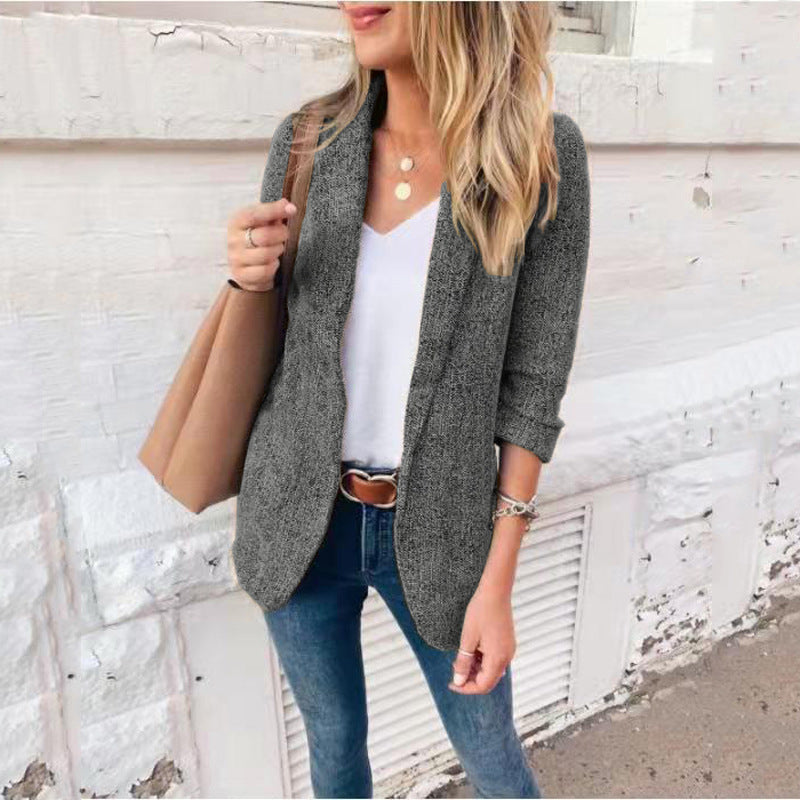 WW | Doppelreiher 3/4 Länge Halb-Casual Blazer
