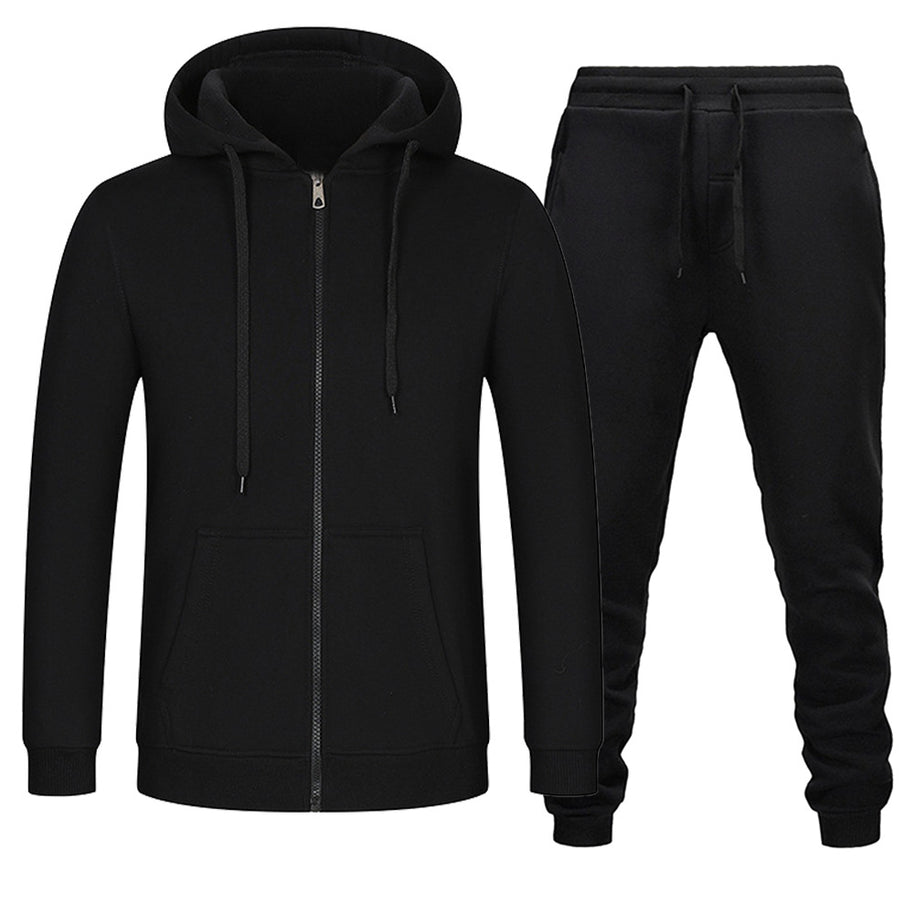 Damen Sportliches Kapuzenjacken- und Jogginghosen-Set mit funktionalen Taschen WW