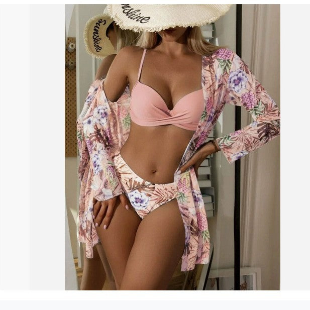 Damen Strandüberwurf-Set mit stylischem Druck WW