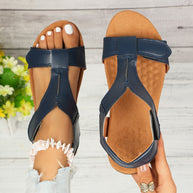 Damen Bequeme Leichte Zehensandalen mit Gepolstertem Fußbett WW