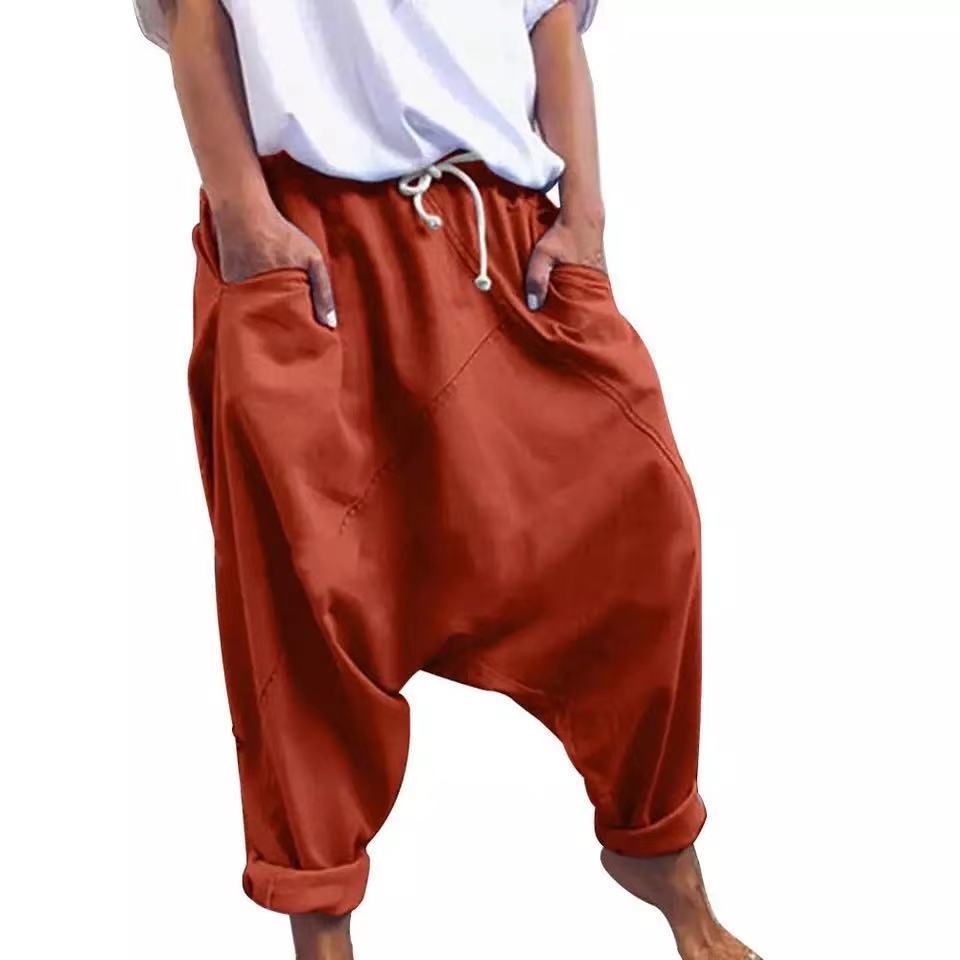 Herren lässige Relaxed-Fit Haremshose WW