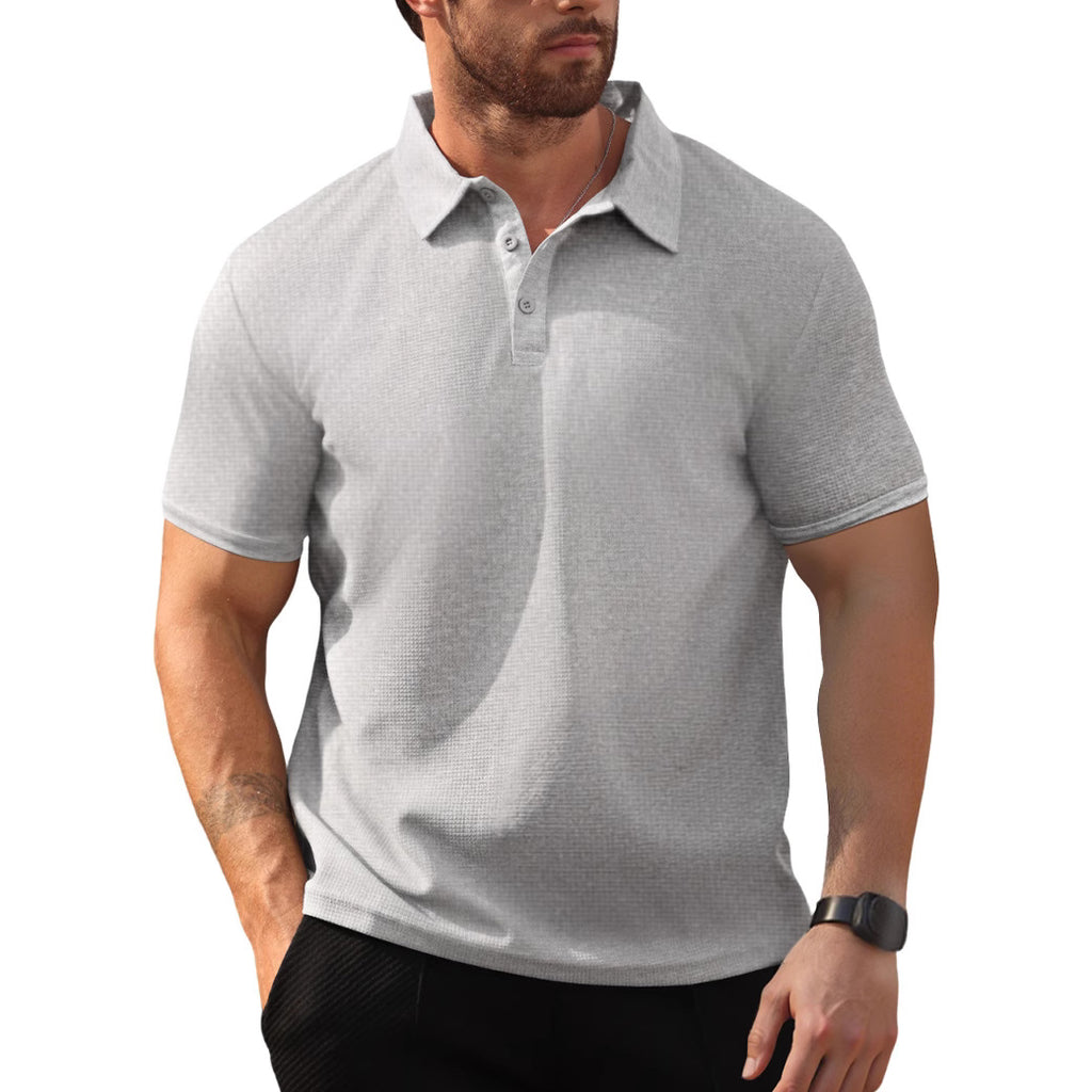 Herren strukturierte Poloshirt mit modernem Design WW