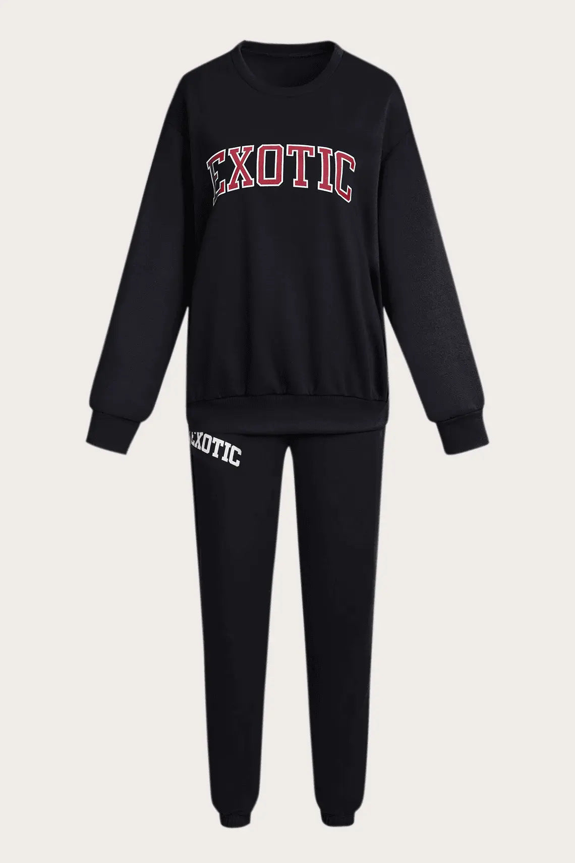 Damen Sportliches Sweatshirt und Jogginghose Set WW