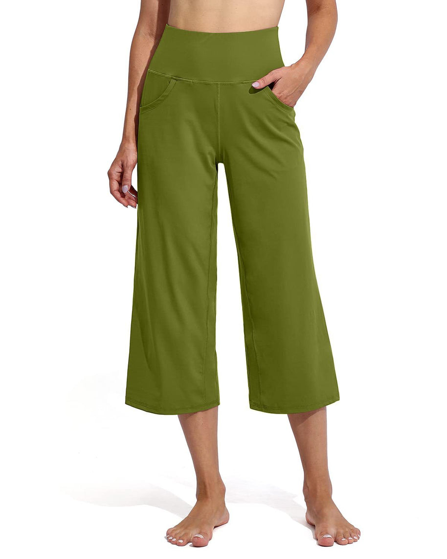 Damen Bequeme Sportliche Culotte mit hohem Bund und praktischen Taschen WW