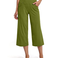 Damen Bequeme Sportliche Culotte mit hohem Bund und praktischen Taschen WW