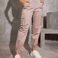 Damen Cargo-Hose mit elastischem Bund und praktischen Seitentaschen W&W