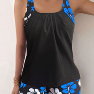 Damen Badeanzug-Set mit stilvollem Blumenmuster WW