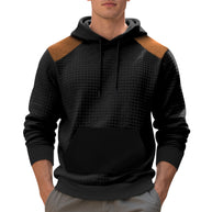 Herren Hoodie mit strukturiertem Stoff und kontrastierenden Details WW