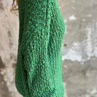 WW Chunky gestrickter V-Ausschnitt gemütlicher langärmeliger Pullover