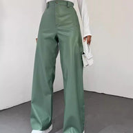 Damen Weite Hochbundhose aus leichtem Material mit eleganter Passform WW