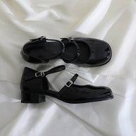 Damen Mary Jane Schuhe mit dekorativen Riemchen und trendigem Blockabsatz W&W