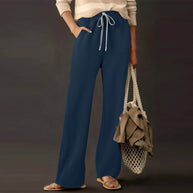 Damen weite Sweathose mit verstellbarem Bund und praktischen Taschen WW