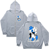 Damen bequemer Kapuzenpullover mit auffälligem Grafikdruck WW