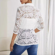 WW | Spitzenbesatz Kleine Blazer-Oberteil