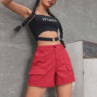 Damen Cargo-Shorts mit praktischen Seitentaschen und bequemer Passform WW