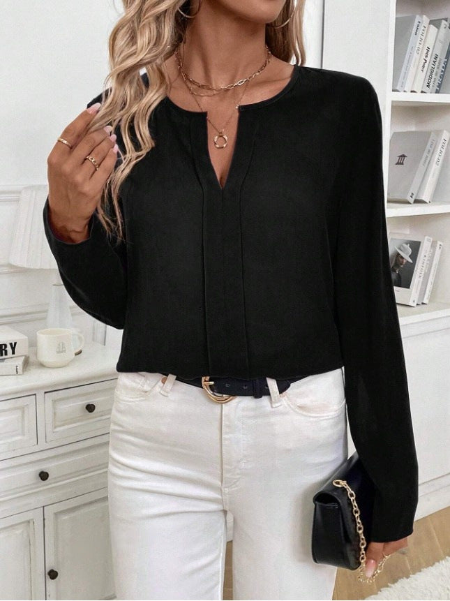 WW | Damen Satinbluse Imitation Seide Shirt