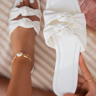 Damen Slipper mit stilvollem Knoten-Design und weichem Fußbett WW