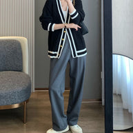 Damen Strickjacke mit elegantem Zopfdesign WW