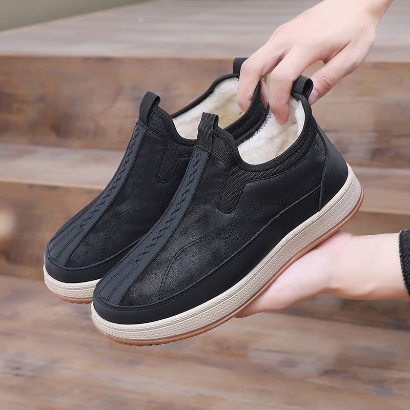 Damen Bequeme und stylische Warmfutter Slip-On Schuhe WW