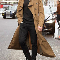WW | Trenchcoat Mit Gekerbtem Revers Und Taschen Für Herren