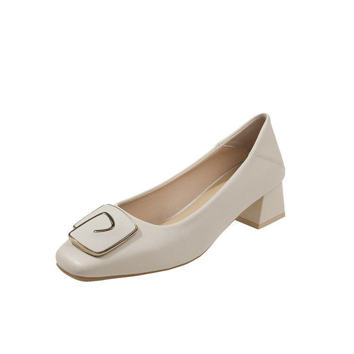 Damen Bequeme Pumps mit stilvollem Schnallen-Detail W&W Mode