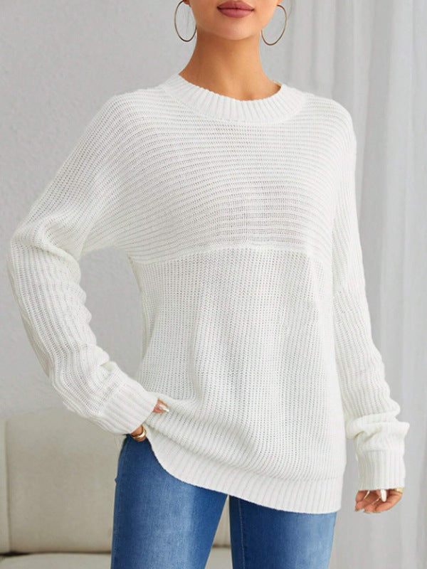 Damen Strickpullover mit lässigem Schnitt und feiner Struktur WW