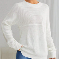 Damen Strickpullover mit lässigem Schnitt und feiner Struktur WW