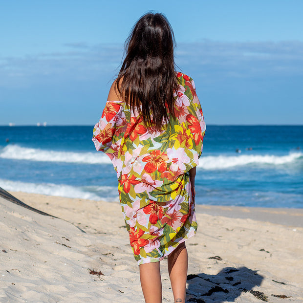 Damen Badeanzug mit modischem Cut-Out-Design und floralem Muster WW