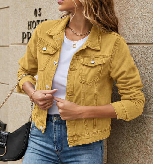 Damen Jeansjacke im modernen Schnitt mit praktischen Taschen WW