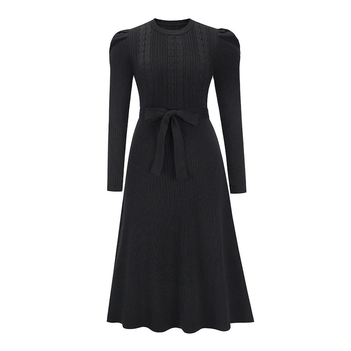 W&W Mode - Gestricktes Midikleid mit Rundhalsausschnitt