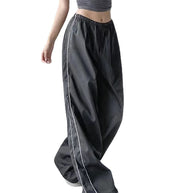 Damen Sportliche Hose mit weitem Schnitt und elastischem Bund WW