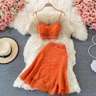 WW | Top and skirt with ruffles