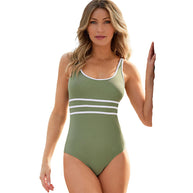 Damen eleganter Badeanzug mit sportlichem Schnitt und herausragendem Tragekomfort WW
