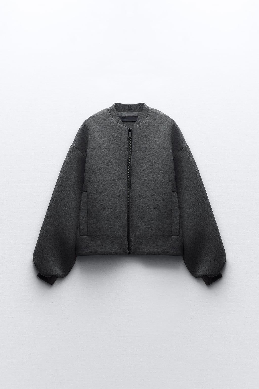 Damen sportliche Zip-Jacke mit weitem Schnitt WW