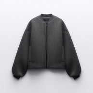 Damen sportliche Zip-Jacke mit weitem Schnitt WW