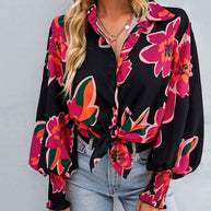 Damen Oversized Karo-Hemd mit Rüschendetails WW