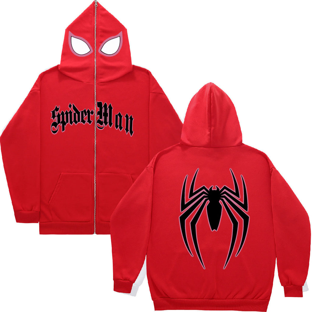 Damen Kapuzenjacke im Spider-Man Design mit auffälligem Grafikmotiv WW