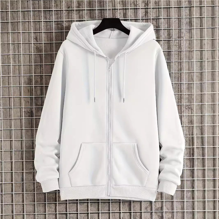Damen bequeme Kapuzenjacke mit durchgehendem Reißverschluss und geräumigen Taschen WW