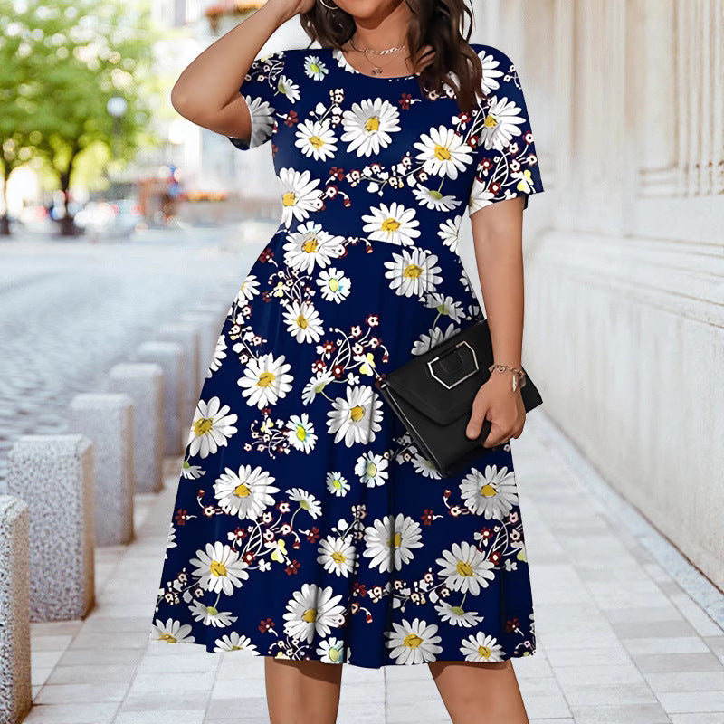 Damen Midikleid mit floralem Design und elegantem Schnitt W&W Mode