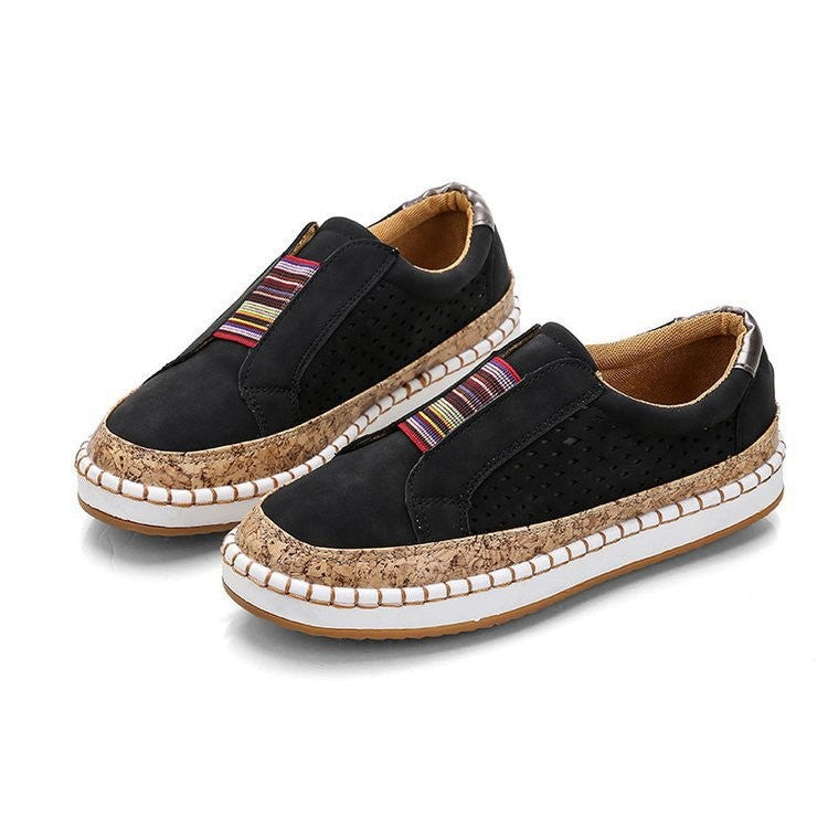 Damen Bequeme Slip-On Schuhe mit atmungsaktivem Obermaterial WW