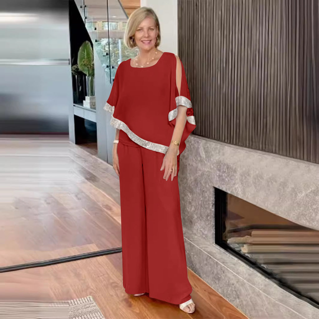 Damen Elegant geschnittenes Zweiteiliges Ensemble WW