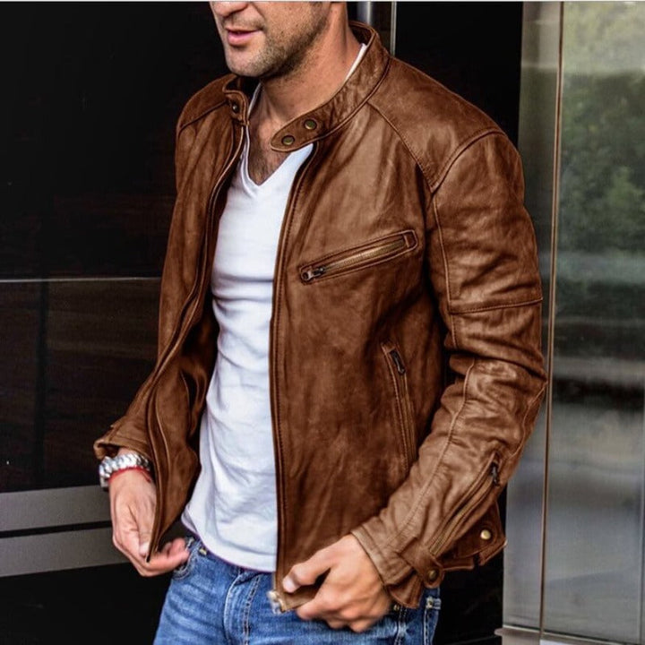 W&W Mode - vielseitige Lederjacke für Männer