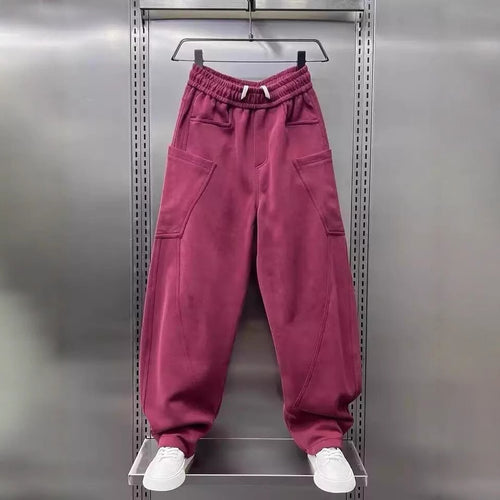 Damen bequeme Sweathose mit Cargo-Taschen WW